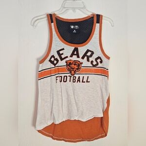 Women's Bears Football Tank Top - White and Orange